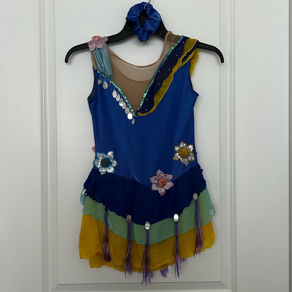 Blue Eclectic "Ice Fairy" Ice Skating/Dance Dress